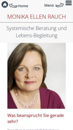 Vorschau der mobilen Webseite www.merauch.de, Monika Ellen Rauch Systemische Beratung