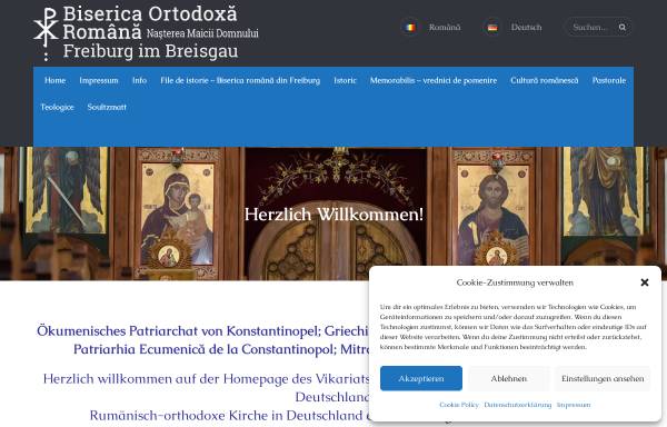 Vorschau von www.ortodoxia.de, Rumänisch-orthodoxe Kirchengemeinde