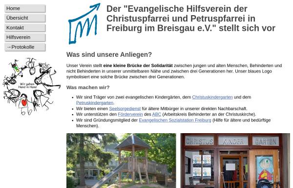 Vorschau von www.petruskindergarten.de, Evangelischer Hilfsverein