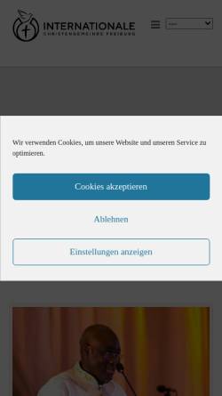 Vorschau der mobilen Webseite www.icg-freiburg.de, Alpha Kurs der Internationalen Christengemeinde