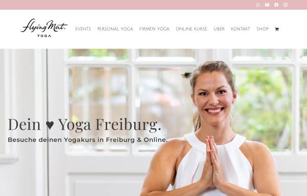 Vorschau von www.theflyingmat-yoga.com, The Flying Mat Yoga