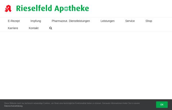 Vorschau von www.rieselfeld-apotheke.de, Rieselfeld Apotheke