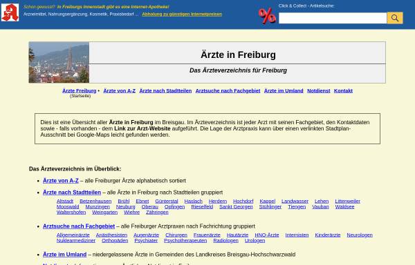 Vorschau von internet-apotheke-freiburg.de, Ärzte in Freiburg