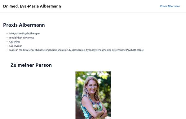 Vorschau von www.dr-albermann.de, Dr. med. Eva-Maria Albermann