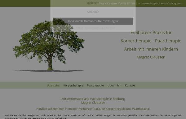 Vorschau von www.psychotherapiefreiburg.com, Dipl.-Psych. Jörg Claussen