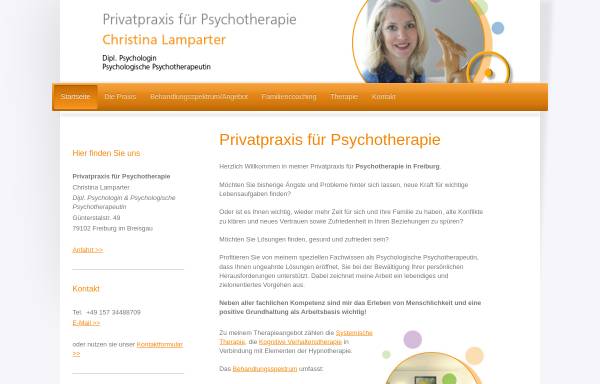 Vorschau von www.psychotherapie-lamparter.de, Psychotherapie Christine Lamparter