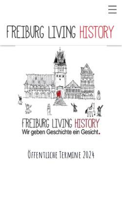 Vorschau der mobilen Webseite www.freiburg-living-history.de, Freiburg Living History UG
