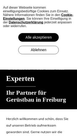 Vorschau der mobilen Webseite www.weber-geruestbau.com, Weber Gerüstbau GmbH & Co. KG