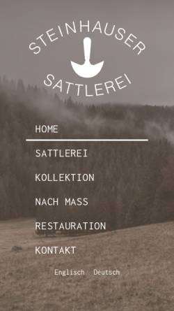 Vorschau der mobilen Webseite www.sattlerei-steinhauser.de, Sattlerei und Täschnerei Steinhauser