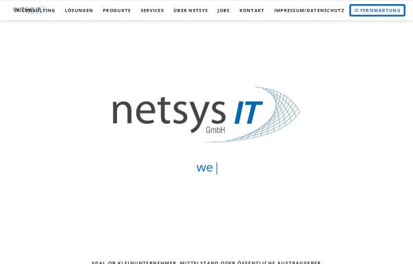 Vorschau von www.netsys-it.de, Netsys IT GmbH