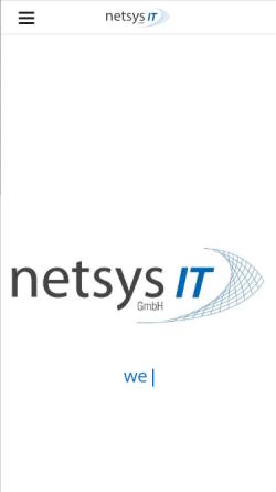 Vorschau der mobilen Webseite www.netsys-it.de, Netsys IT GmbH