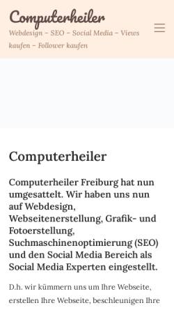 Vorschau der mobilen Webseite computerheiler.com, Computerheiler Achim Falk