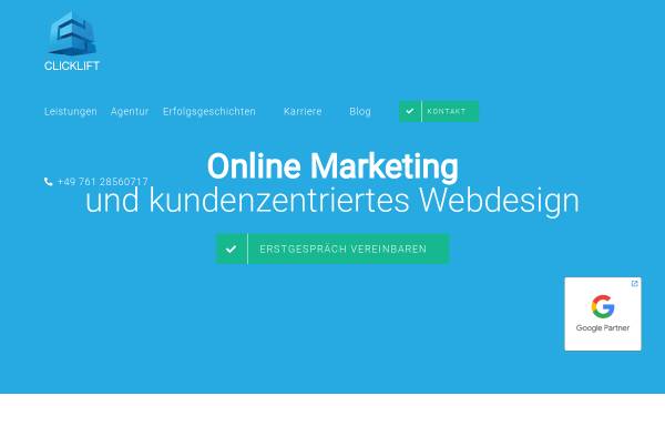 Vorschau von www.clicklift.de, CLICKLIFT Online Marketing