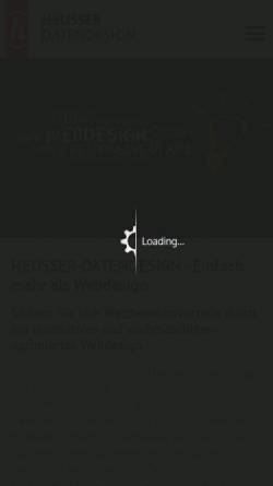 Vorschau der mobilen Webseite www.heusser-datendesign.de, Heusser Datendesign