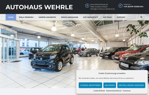 Vorschau von www.fahrzeugankauf-wehrle.de, Fahrzeugvertrieb Wehrle