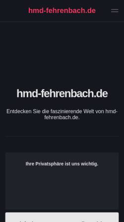 Vorschau der mobilen Webseite www.hmd-fehrenbach.de, Hausmeisterdienst Fehrenbach