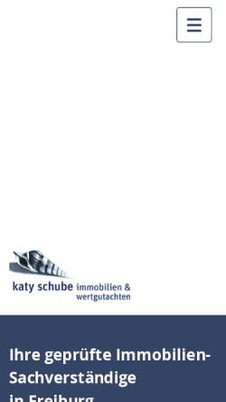 Vorschau der mobilen Webseite www.schube-immobilien.de, Katy Schube