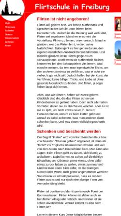 Vorschau der mobilen Webseite www.flirtschule-freiburg.de, Flirtschule Freiburg, Matthias Eipperle