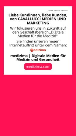 Vorschau der mobilen Webseite www.cavallucci.de, Joachim Cavallucci Medien und Marketing