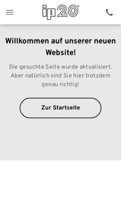 Vorschau der mobilen Webseite ip20.de, Ip20