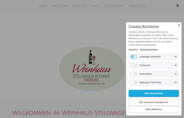 Vorschau von www.stellwagen-buechner.de, Weinhaus Stellwagen-Büchner