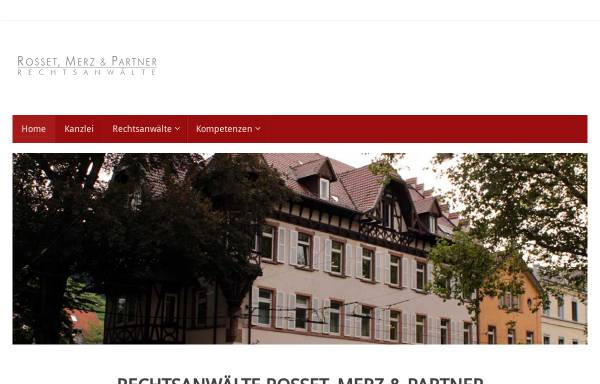 Vorschau von kanzlei-rosset.de, Rechtsanwälte Rosset, Merz und Partner