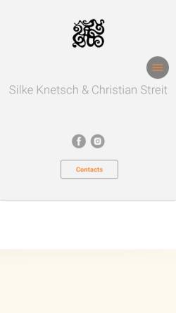 Vorschau der mobilen Webseite www.knetsch-streit.de, Schmuckunikate Silke Knetsch & Christian Streit