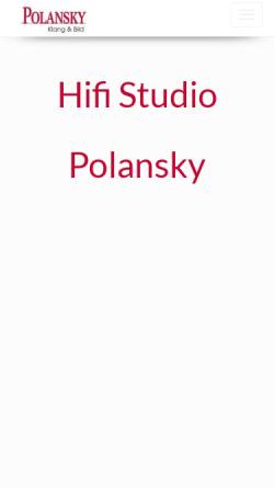 Vorschau der mobilen Webseite www.polansky-hifi.de, Polansky - HiFi & HomeCinema