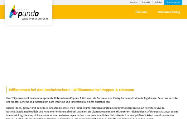 Vorschau von www.poppen-ortmann.de, Poppen & Ortmann - Druckerei und Verlag KG