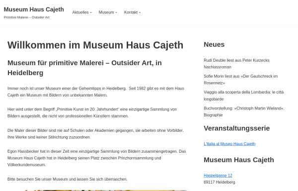 Vorschau von www.cajeth.de, Museum Haus Cajeth