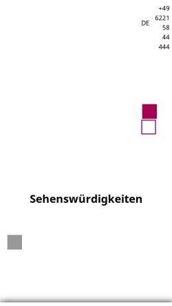 Vorschau der mobilen Webseite www.heidelberg-marketing.de, Heidelberg Marketing GmbH