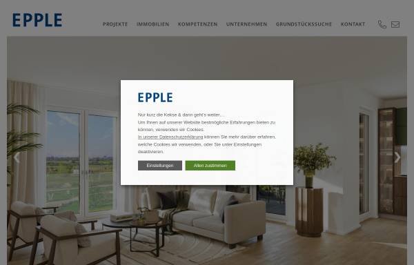 Vorschau von www.eppleimmobilien.de, Epple Immobilien GmbH
