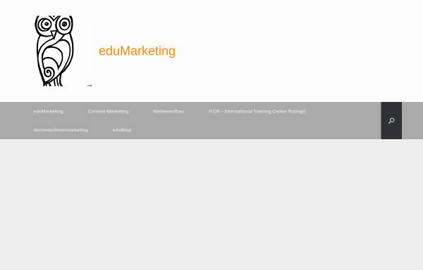 Vorschau von www.edumarketing.net, Online-Marketing für Bildungszentren
