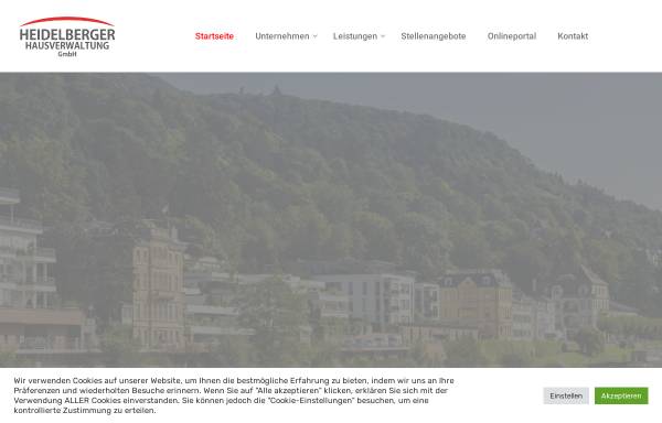 Vorschau von www.heidelberger-hausverwaltung.de, Heidelberger Hausverwaltung GmbH
