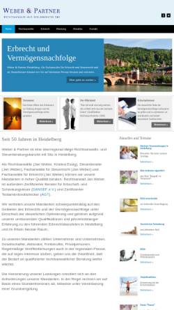 Vorschau der mobilen Webseite www.weberundpartner.de, Weber & Partner