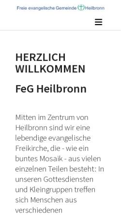 Vorschau der mobilen Webseite heilbronn.feg.de, FeG Heilbronn
