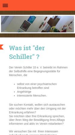 Vorschau der mobilen Webseite www.schiller33-ka.de, Schiller 33