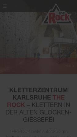 Vorschau der mobilen Webseite www.kletterhalle-karlsruhe.de, The Rock