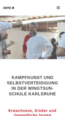 Vorschau der mobilen Webseite wingtsun-karlsruhe.de, EWTO-Schulen Jürgen Pottiez