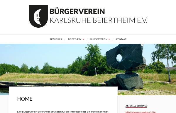 Vorschau von www.beiertheim.de, Bürgerverein Karlsruhe Beiertheim e.V.