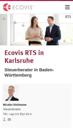 Vorschau der mobilen Webseite www.stb-ka.de, Siegfried Strass und Manfred Kalbacher Steuerberatersozietät