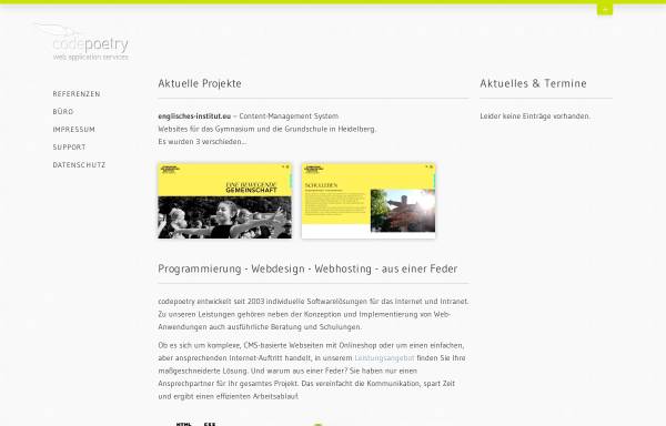 Vorschau von codepoetry.de, Keklik & Weber GbR