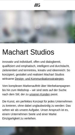 Vorschau der mobilen Webseite www.machart-studios.de, Machart Studios, Eduard Weber, Sven Bader