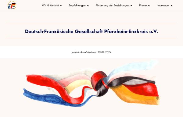 Vorschau von www.dfg-pforzheim.de, Deutsch-Französische Gesellschaft Pforzheim e.V.