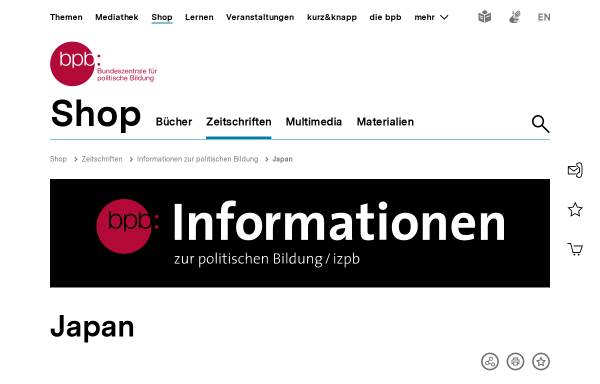 Vorschau von www.bpb.de, Informationen zur politischen Bildung