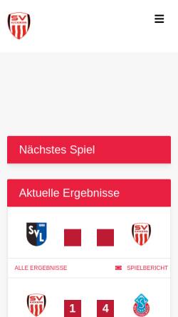 Vorschau der mobilen Webseite www.svkickerspforzheim.de, Sportverein Kickers Pforzheim e.V.