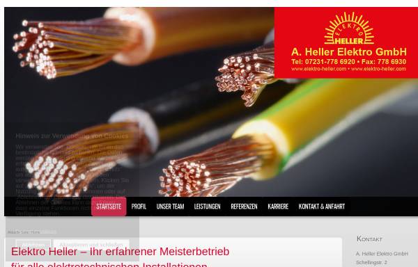 Vorschau von www.elektroheller.de, Elektro Heller GmbH