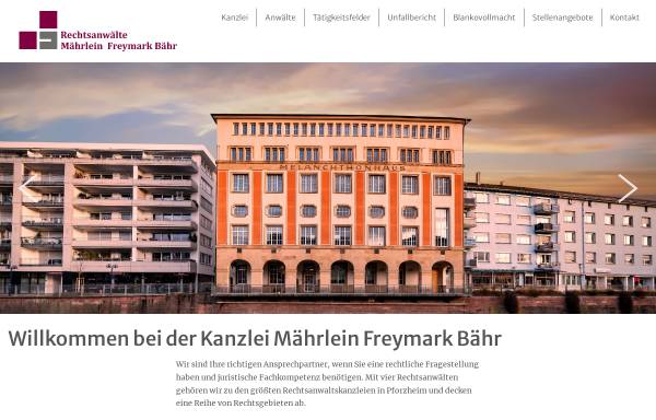 Vorschau von www.maehrlein-weisse.de, Mährlein • Weisse Rechtsanwälte in Partnerschaft