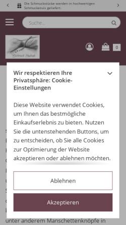 Vorschau der mobilen Webseite www.schmuck-hautnah.de, Schmuck Hautnah, Michaela Wiecek