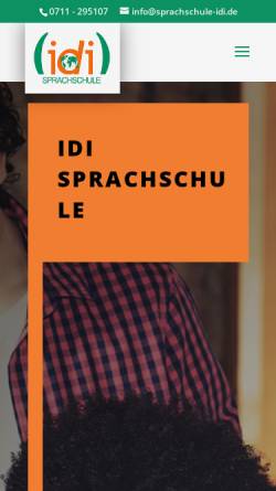 Vorschau der mobilen Webseite www.sprachschule-idi.de, IDI Sprachen- und Dolmetscher-Institut